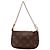 Bolsa Pochette Accessoires em canvas Monogram Louis Vuitton Marrom Monograma
