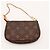 Bolsa Pochette Accessoires em canvas Monogram Louis Vuitton Marrom Monograma - vista 6