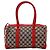 Bolso Boston Monogram Gucci Roja Beige