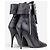 Botines de tacón con cremallera Balmain by Decarnin x Giuseppe Zanotti 2010s Negro - vista 2