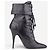Botines de tacón con cremallera Balmain by Decarnin x Giuseppe Zanotti 2010s Negro - vista 4