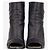 Bottines à talons compensés et bout ouvert avec logo Chanel by Karl Lagerfeld années 2010 Noir - vue 5