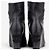 Bottines à talons compensés et bout ouvert avec logo Chanel by Karl Lagerfeld années 2010 Noir - vue 6