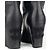 Bottines à talons compensés et bout ouvert avec logo Chanel by Karl Lagerfeld années 2010 Noir - vue 7