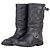 Botas Moto Biker Acolchoadas Chanel by Karl Lagerfeld 2010s Preto