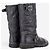 Botas Moto Biker Acolchoadas Chanel by Karl Lagerfeld 2010s Preto - vista 2
