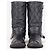 Botas Moto Biker Acolchoadas Chanel by Karl Lagerfeld 2010s Preto - vista 5