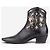 Autre Marque Saint Laurent by Anthony Vaccarello SS17 Python Western Cowboy Ankle Boots Black - view 3
