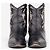 Autre Marque Saint Laurent by Anthony Vaccarello SS17 Python Western Cowboy Ankle Boots Black - view 5