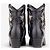 Autre Marque Saint Laurent by Anthony Vaccarello SS17 Python Western Cowboy Ankle Boots Black - view 6