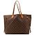 Bolso Tote Louis Vuitton Monogram Neverfull MM Castaño Monograma