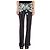 3.1 Phillip Lim Pantalones a Rayas con Estampado Floral Negro Blanco Azul Verde