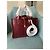Sandro Bordeaux Leather Tote Bag with Drawstring Dark red - view 2