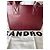 Sandro Bordeaux Leather Tote Bag with Drawstring Dark red - view 6