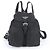 Zaino Prada in nylon Tessuto con logo triangolare in pelle Nero