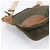 Bolsa de ombro em couro e nylon Tessuto com logo triangular Prada Caqui - vista 6