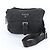 Bolsa de ombro em couro e nylon Tessuto com logo triangular Prada Preto