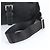 Bolsa de ombro em couro e nylon Tessuto com logo triangular Prada Preto - vista 2