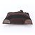 Prada Triangle Logo Leder Tweed Tote Bag Braun Schwarz - Ansicht 6