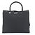 Borsa Tote Gucci in pelle nera e nylon Nero