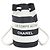 Borsa a tracolla a righe Chanel Nero Bianco