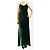 Reformation Vestido maxi de terciopelo verde - talla S - vista 3