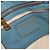 PRADA Sac Tote en cuir bleu clair ton or - vue 18