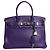 Hermès Borsa Birkin 30 2010 viola in pelle Clemence Porpora