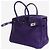 Hermès Borsa Birkin 30 2010 viola in pelle Clemence Porpora - vista 5
