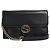 Gucci Cartera negra con cadena G entrelazada Negro