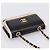 CHANEL Chain Shoulder Pouch Matelasse Leather Black Gold CC - vista 6