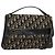Christian Dior Trotter Canvas Shoulder Bag 2way Navy Gold