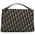 Christian Dior Trotter Canvas Shoulder Bag 2way Navy Gold - vista 2