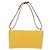 FENDI Celeria Triangle Shoulder Bag Leather Yellow Gold Tone 8BS053 - vista 2
