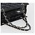 CHANEL Matelasse Chain Shoulder Bag Patent Leather Black Silver CC - vista 7