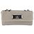 CHANEL Lammleder Schultertasche mit Kette Grau Silber CC - Ansicht 13