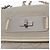 CHANEL Lammleder Schultertasche mit Kette Grau Silber CC - Ansicht 17