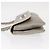 CHANEL Lammleder Schultertasche mit Kette Grau Silber CC - Ansicht 4