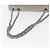 CHANEL Lammleder Schultertasche mit Kette Grau Silber CC - Ansicht 7