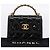 CHANEL Matelasse Hand Bag Patent Leather 2way Black Gold CC - vista 24