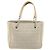 CHANEL Choco Bar Cambon Chain Tote Bag Canvas Beige Silver CC - Ansicht 3