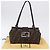 FENDI Zucca Canvas Mamma Baguette Hand Bag Brown Silver - vista 12