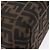 FENDI Zucca Canvas Mamma Baguette Hand Bag Brown Silver - vista 14