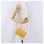 CHANEL COCO Mark Chain Shoulder Bag Cuero charol Amarillo Oro CC - vista 26