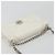 Christian Dior Chain Shoulder Bag Leather White Gold - vista 6