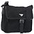 PRADA Bolsa de Ombro Nylon Black Silver