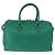 Autre Marque SAINT LAURENT Classic Duffle Bag Leather 2way Green Gold 322049 - vista 2