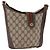 GUCCI GG Supreme Web Sherry Line Bag PVC Beige Gold 904 02 081