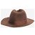 Borsalino Chapeau Trilby marron - vue 3