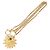 CHANEL Colar Metal Tom Dourado CC - vista 8